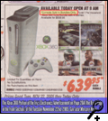 The Xbox 360 Portion of the Fry�s Electronics Advertisement on Page 20A (the Back Page of the Front Section) of the Tuesday, November 22nd, 2005 "San Jose Mercury News"